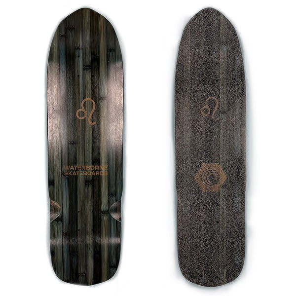 LEO Black Bamboo Hybrid Surfskate- Deck – Waterborne Skateboards